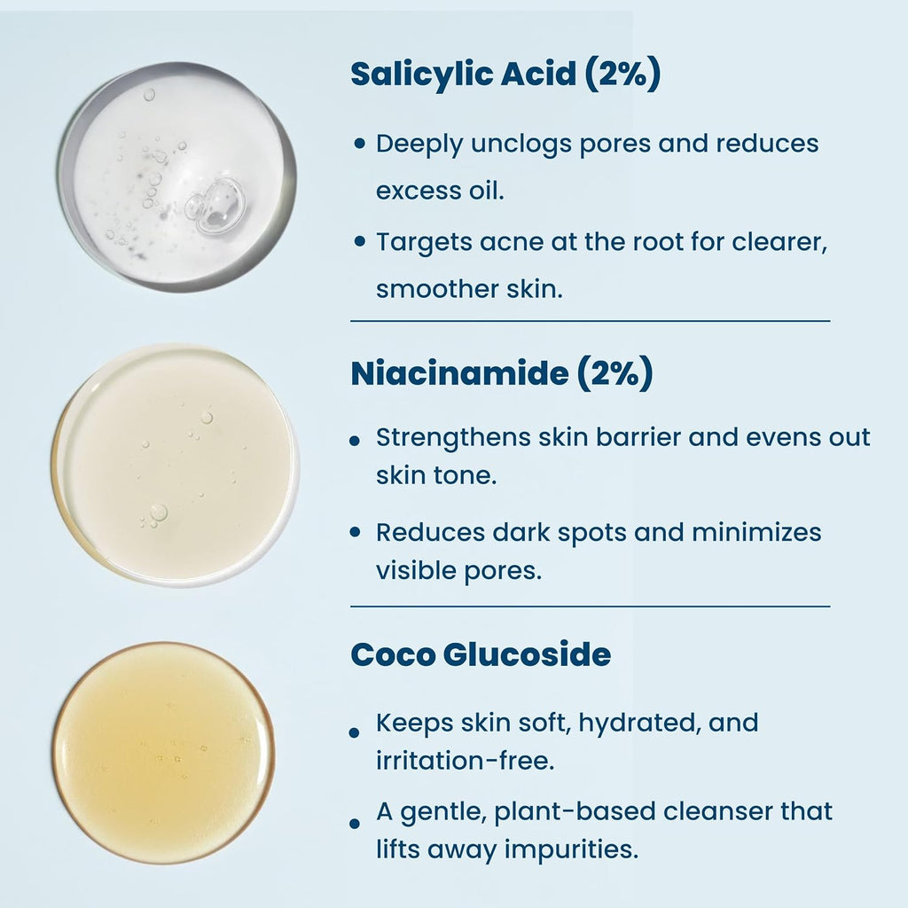Noka Gentle Face Cleanser 2% Salicylic Acid & 2% Niacinamide
