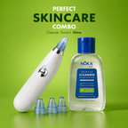 Noka Gentle Face Cleanser 2% Salicylic Acid & 2% Niacinamide + NOKA 4-in-1 Blackhead & Whitehead Extractor